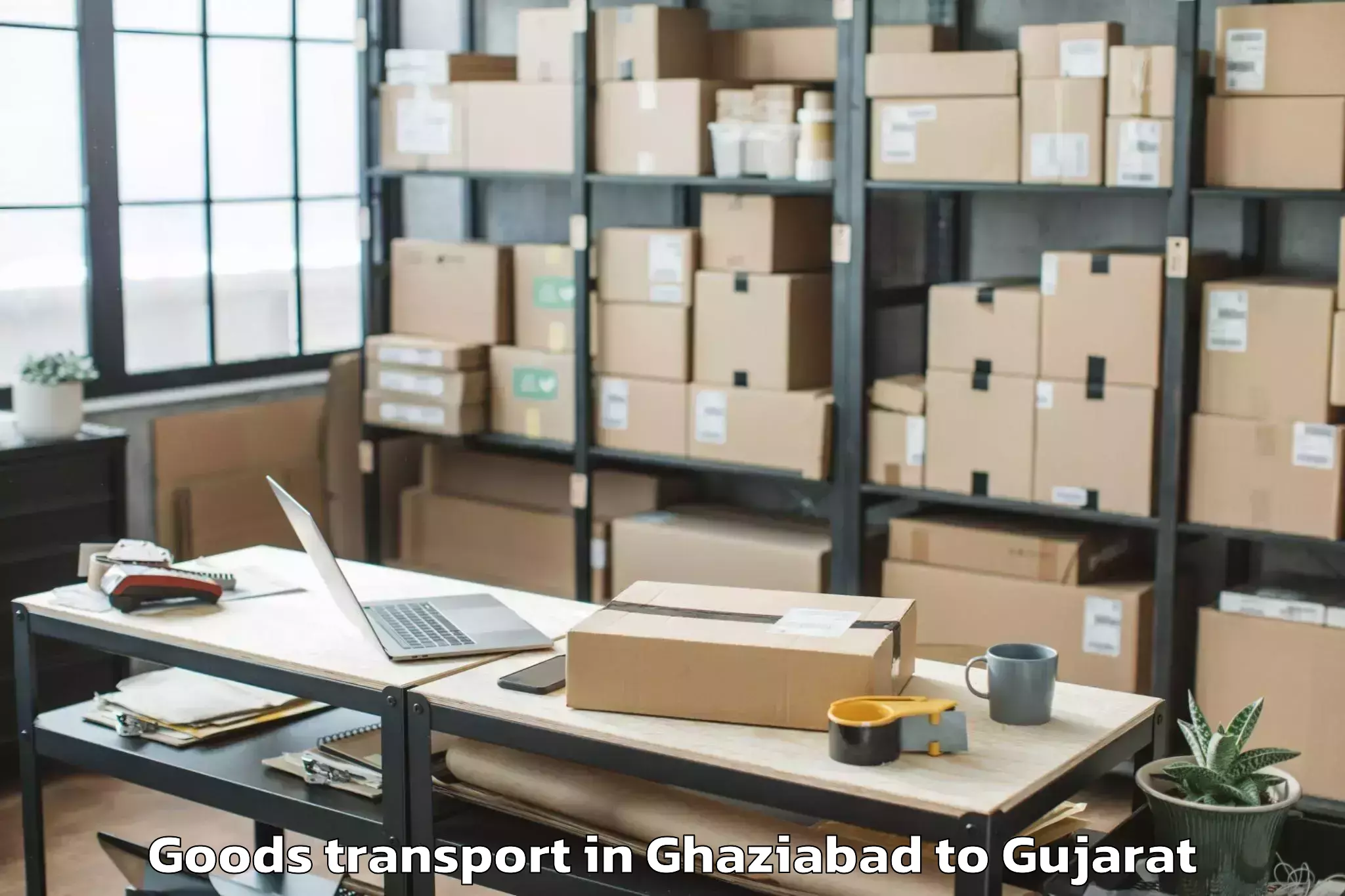 Book Ghaziabad to Thasra Goods Transport